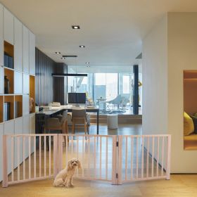 17.5 inch Pet Fence Suitable For Indoor Use Log Environmental Protection Material (Color: as Pic)
